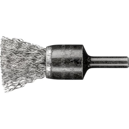 PFERD 3/4" PSF Crimped End Brush - .014 SS Wire, 1/4" Shank 764435